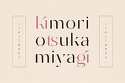 KATSUMI - Japanese Font, a Serif Font by Bekeen.co (Thumbnail 7 of 10)