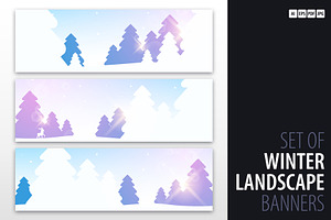 Winter Landscape Banners