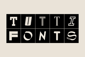 Tuttifonts 23 Fonts Bundle