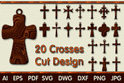 SVG Christian Crosses Cutting Templa, a Design Template by Kseniya-Omega (Thumbnail 1 of 3)