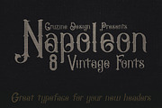 Napoleon Vintage Typeface, a Font by Cruzine (Thumbnail 4 of 5)