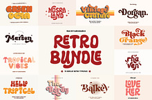 Retro Font Bundle