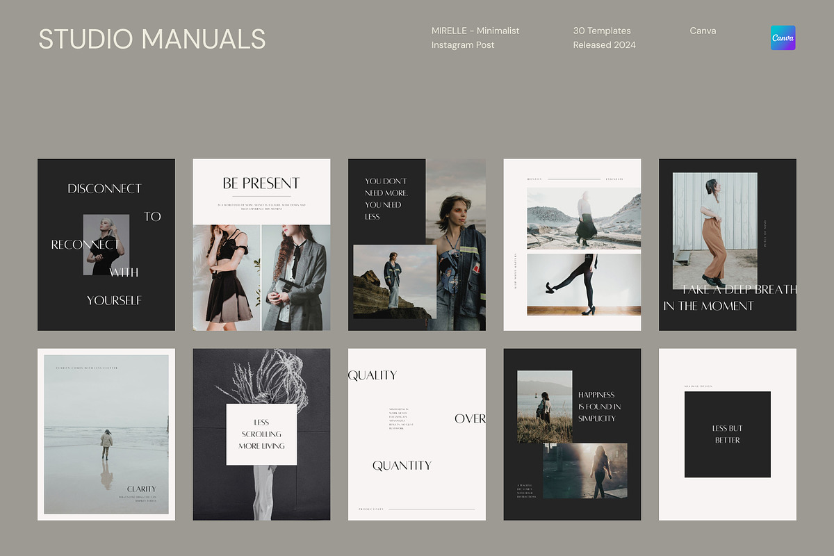 MIRELLE – Minimalist Instagram Post, a Social Media Template by Studio Manuals (Photo 1 of 8)