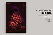 Hell Beats PSD Flyer Template, a Flyer Template by Naim Selmani (Thumbnail 1 of 3)