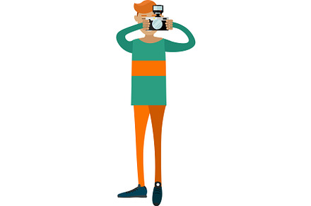 Paparazzi taking pictures by digital, an Object Illustration by Sky Pics Studio