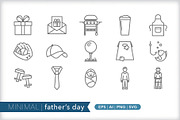 Minimal father's day icons, an Outline Icon by Picture Window (Thumbnail 1 of 5)