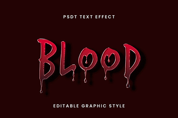 Dripping Blood Text Effect preview 3