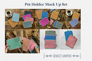 Pot Holder Mockup Set