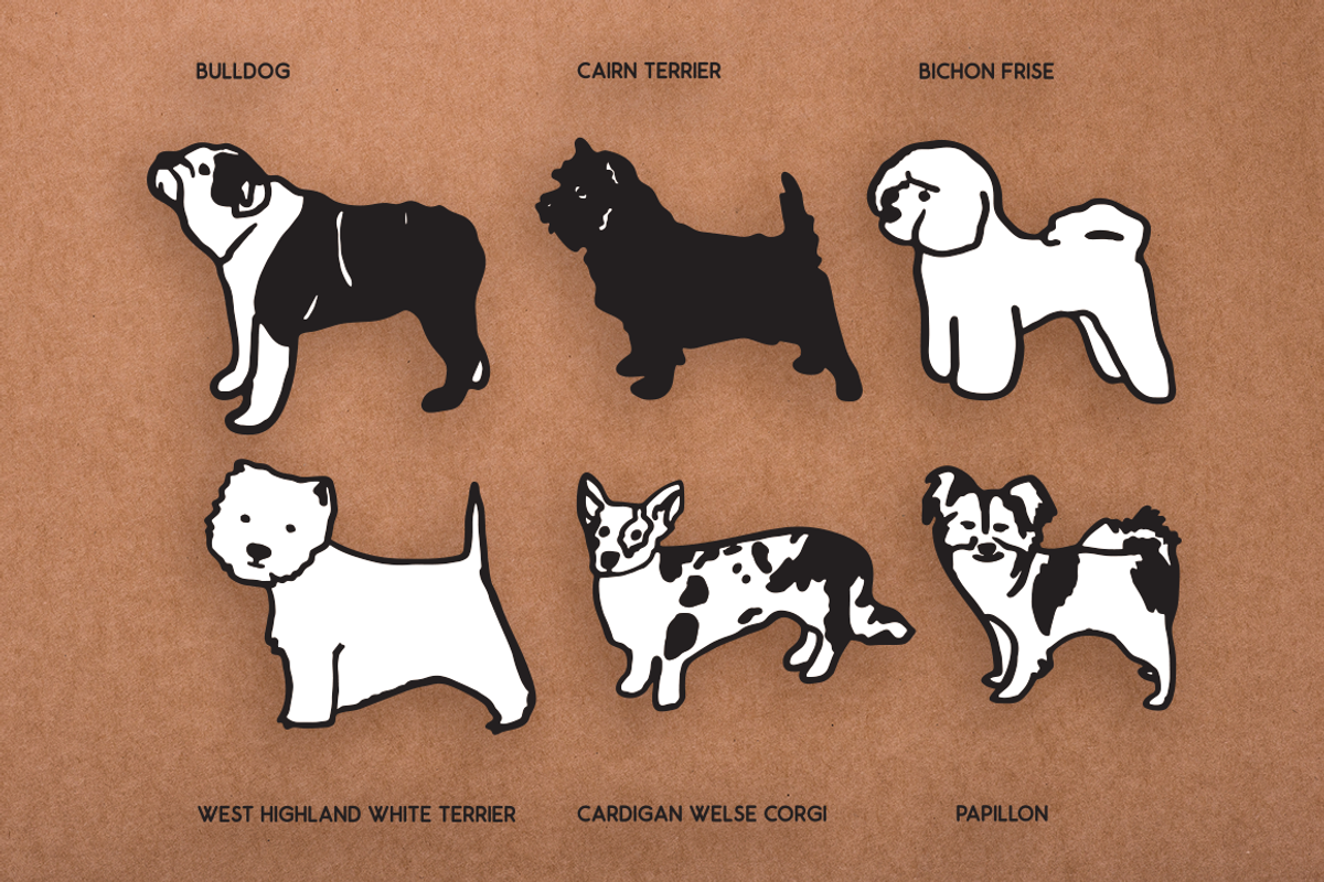 Vintage Dog Doodles Mega Bundle, an Illustration by duka (Photo 8 of 19)