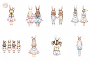 Easter Bunny Girls PNG Clipart., a Person Illustration by KennedyStudio (Thumbnail 2 of 4)