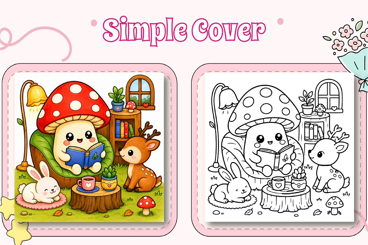 Mush Mini Mushroom Moments Coloring, an Education Illustration by Design Zone (Photo 3 of 7)