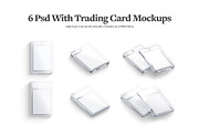 Trading Card Mockups, a Merchandise Mockup by rebrandy (Thumbnail 2 of 12)