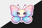 Kawaii Butterfly Stickers Bundle, an Illustration by Creative Art (Thumbnail 5 of 7)