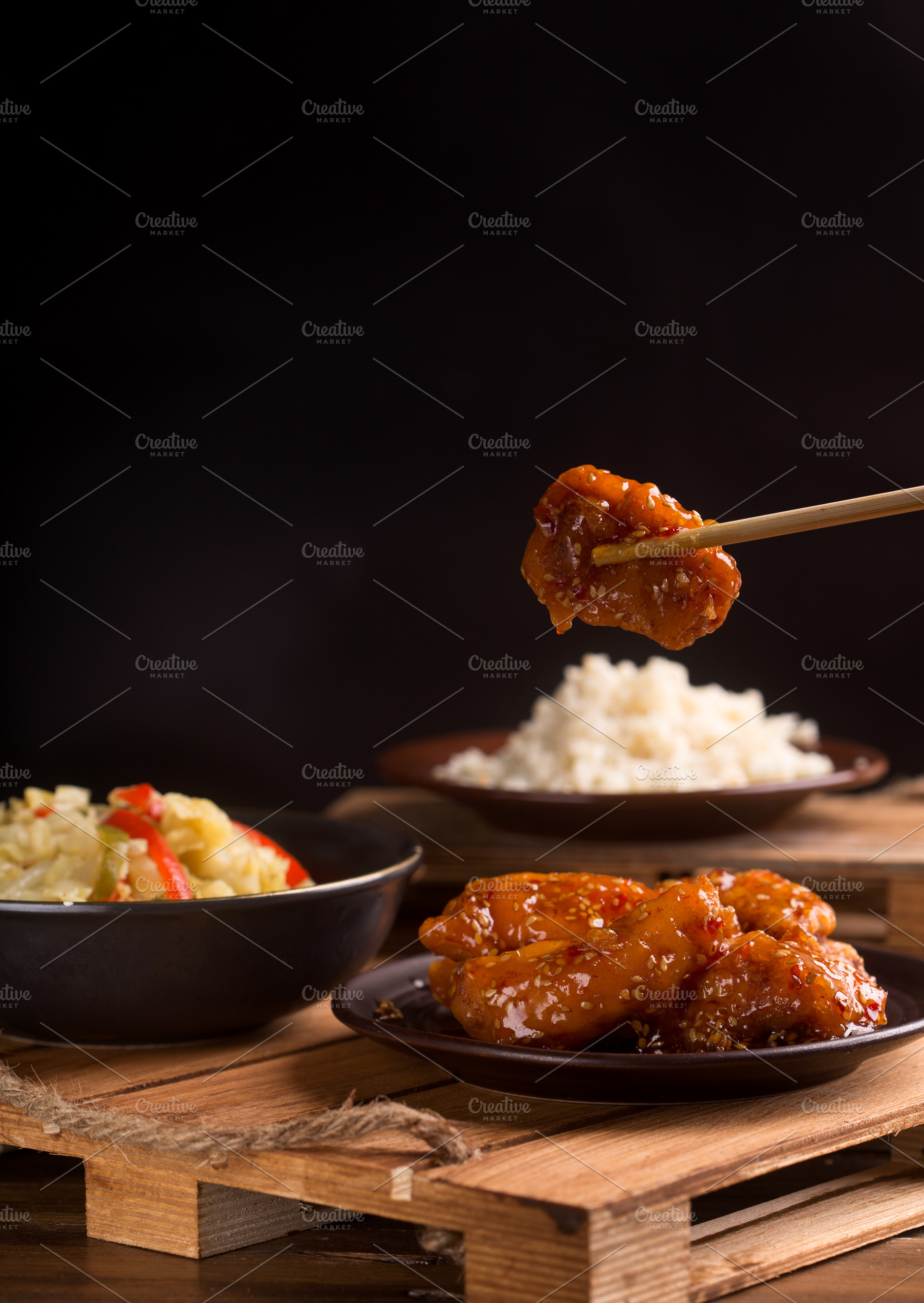 chinese fried chicken, a Food & Drink Photo by peterzsuzsa