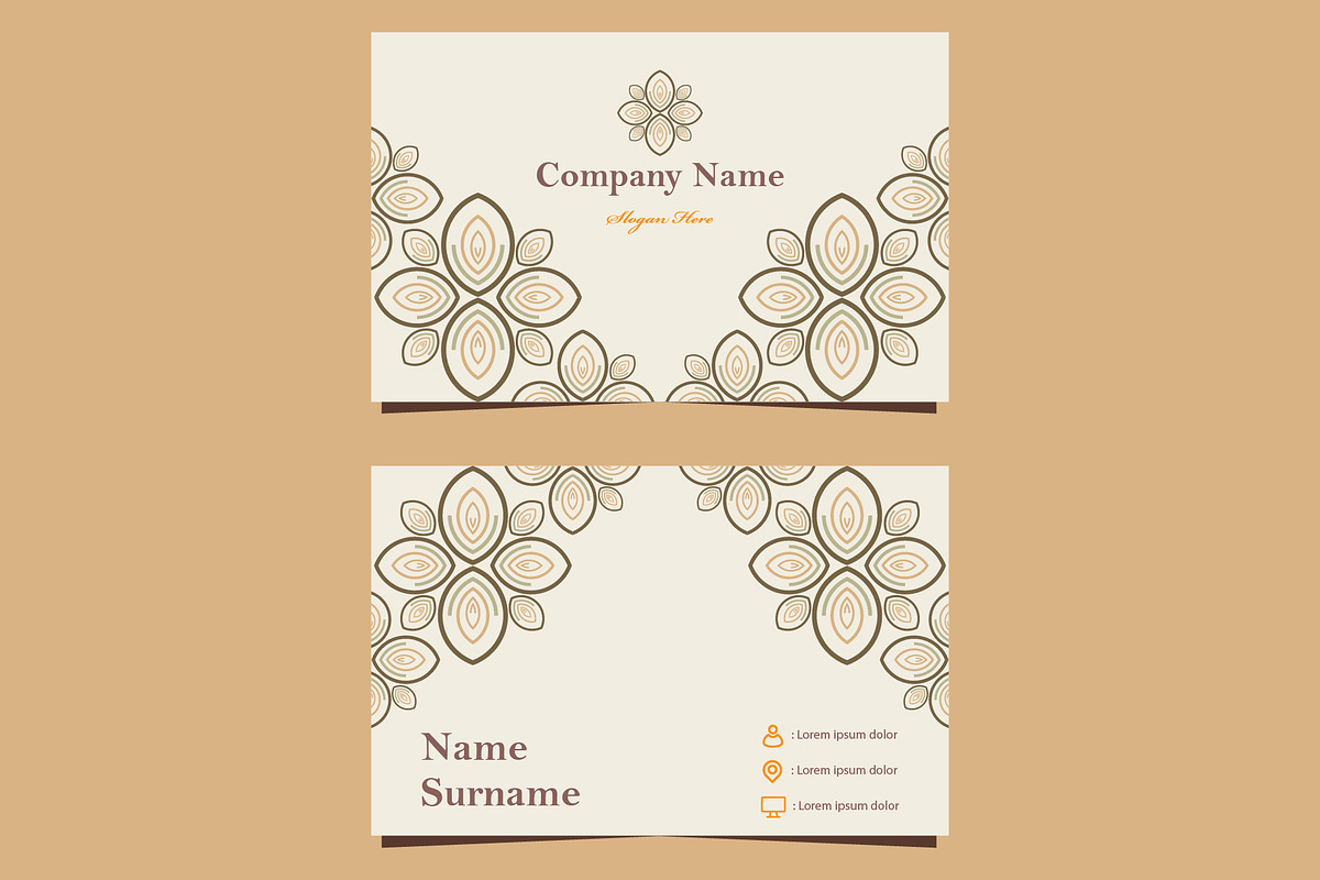 Natural Floral Business card, a Marketing Template by sekitarief (Photo 1 of 3)