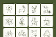 90 Christmas Hand-drawn Doodles, an Outline Icon by Prosymbols (Thumbnail 9 of 9)