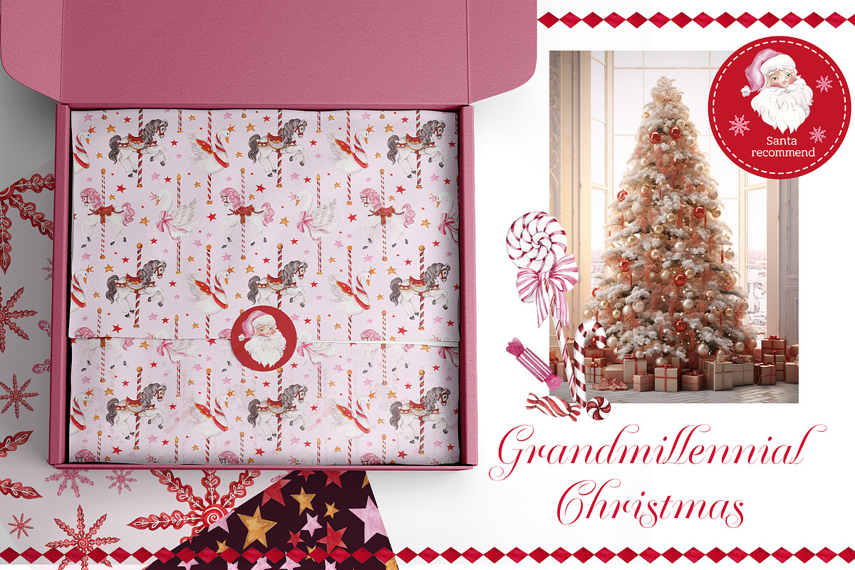 Grandmillennial Christmas graphic., an Object Graphic by ma_i_vi (Photo 9 of 9)