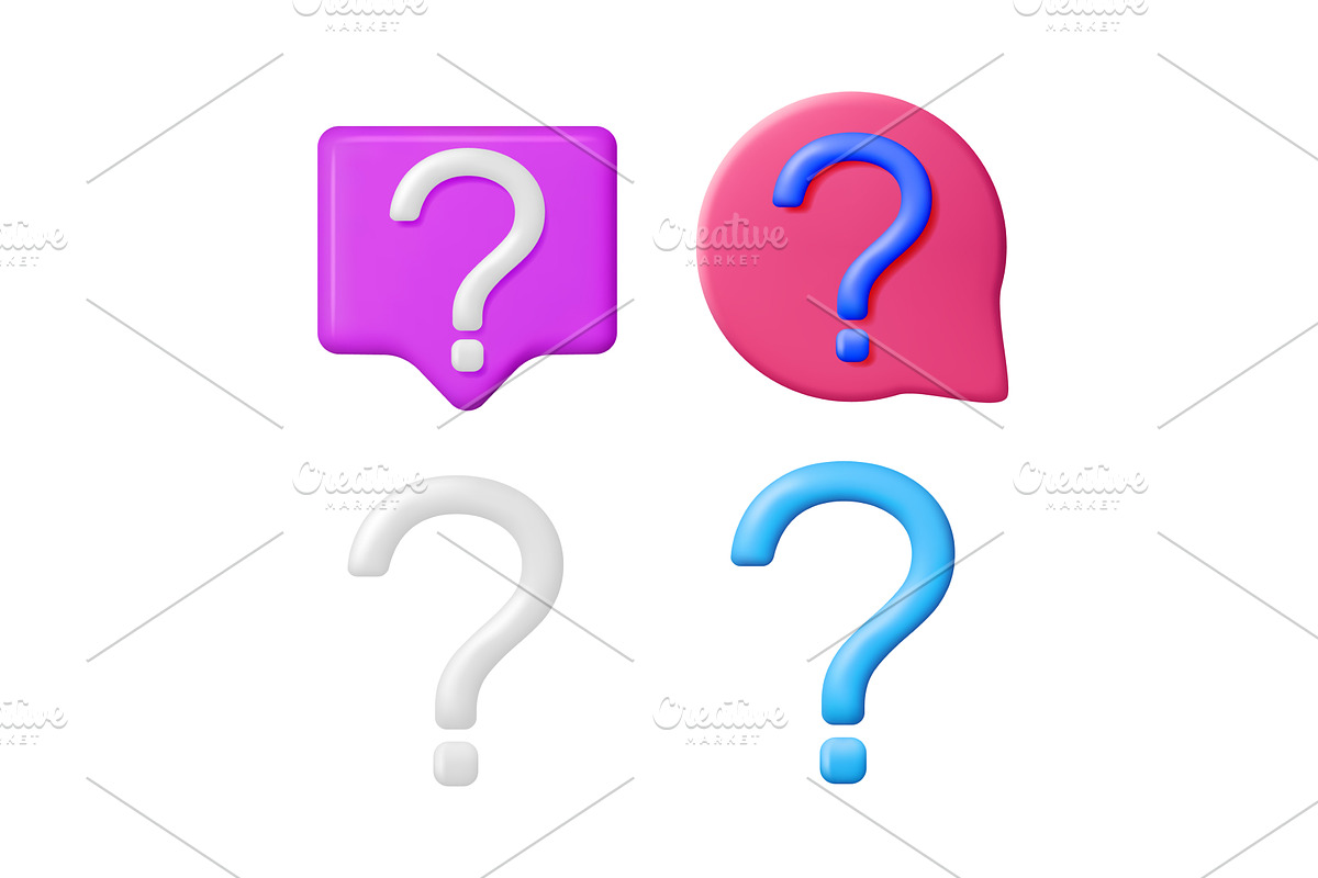 Purple and pink 3d speech bubble, a Technology Illustration by Abscent