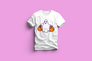 Cute Ghost Bring Candy Basket, a Food Illustration by Artstorystudio (Thumbnail 3 of 3)
