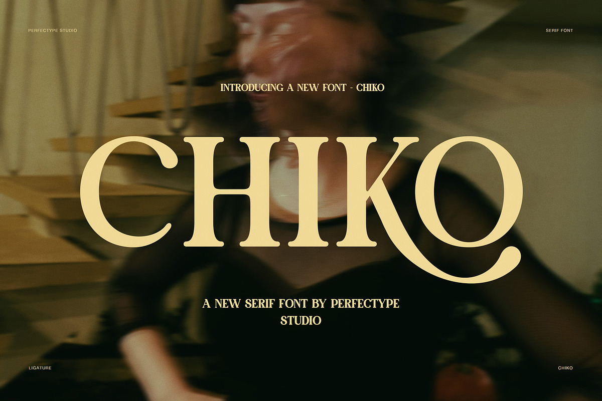 Chiko Elegant Ligature Serif Font, a Serif Font by Perfectype (Photo 1 of 8)