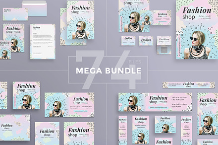 Mega Bundle | Fashion Shop, a Poster Template by Amber Graphics