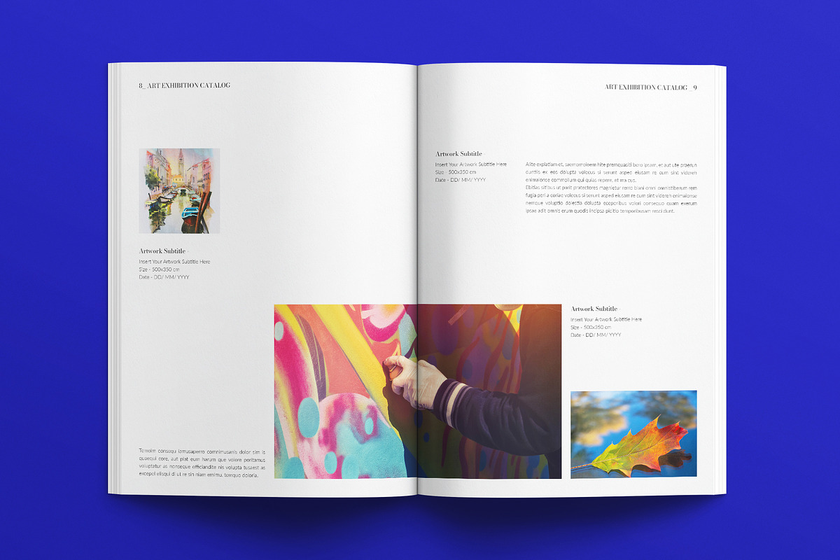 Art Exhibition Catalog Template, a Brochure Template by E-Type (Photo 4 of 7)