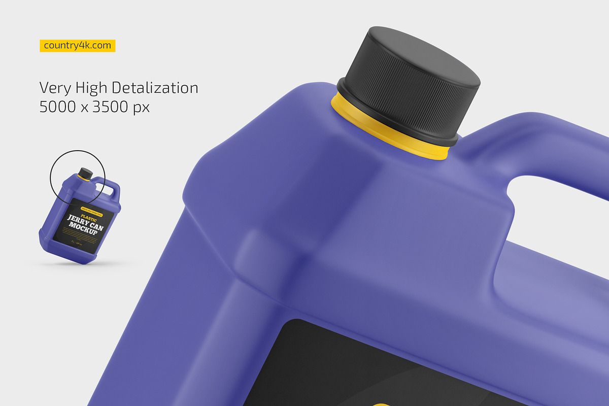Plastic Jerry Can Mockup Set, a Packaging Mockup by Country4k (Photo 3 of 4)