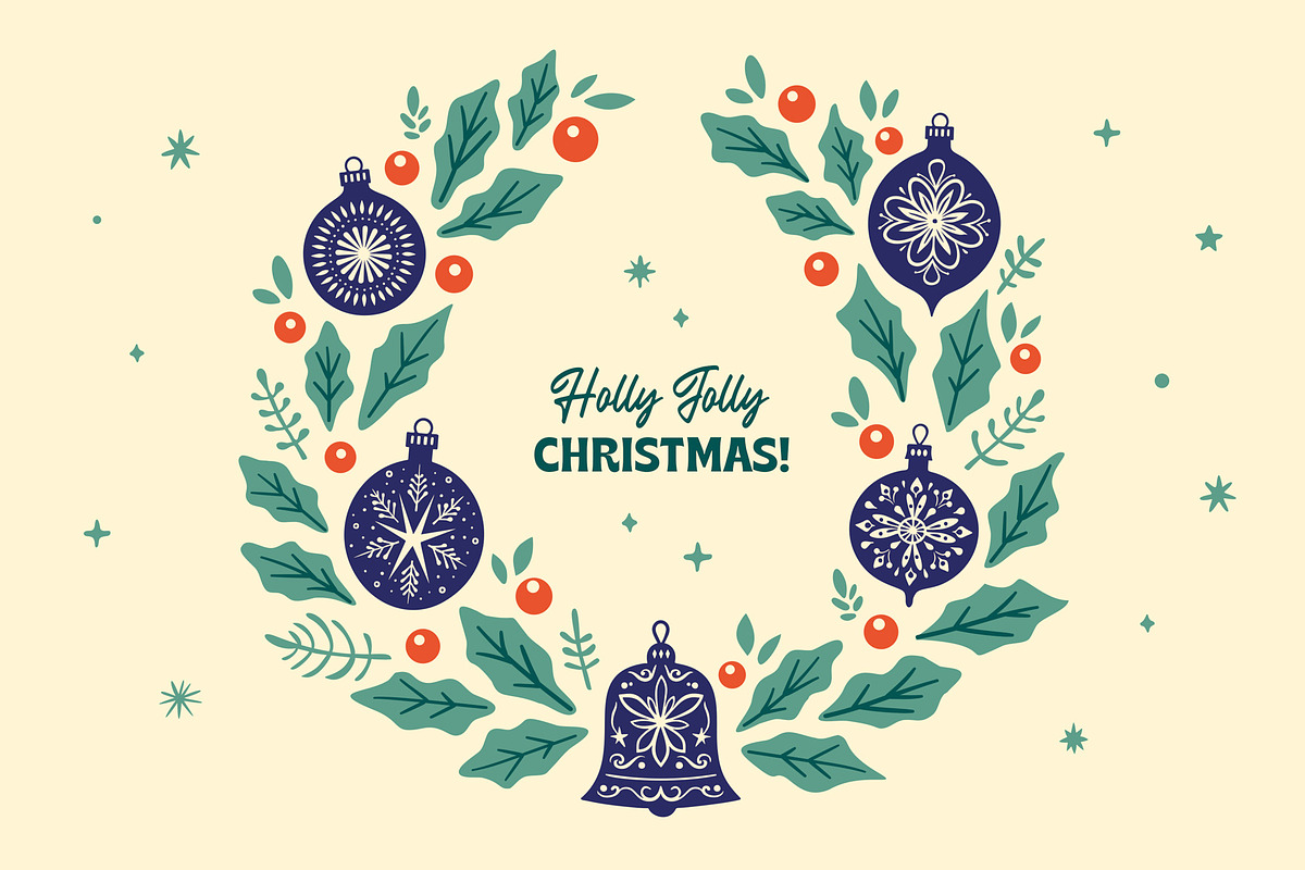 Retro Christmas Ornaments, an Object Graphic by Graphic Goods (Photo 4 of 10)