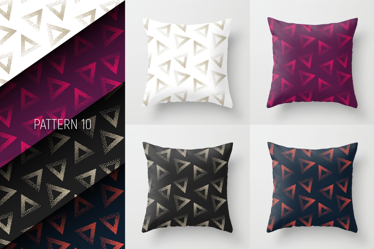 10 Vector Stippled Seamless Patterns, a Pattern Graphic by yamonstro (Photo 11 of 12)