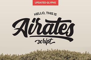 Airates - Script Fonts, a Script Font by Maculinc Type