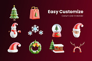 Christmas 3D Icon Pack, a 3D by Home Studio (Thumbnail 6 of 6)