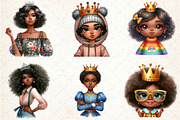 Quirky African American Girl with Cr, a Seasonal Illustration by Rose Art (Thumbnail 3 of 4)