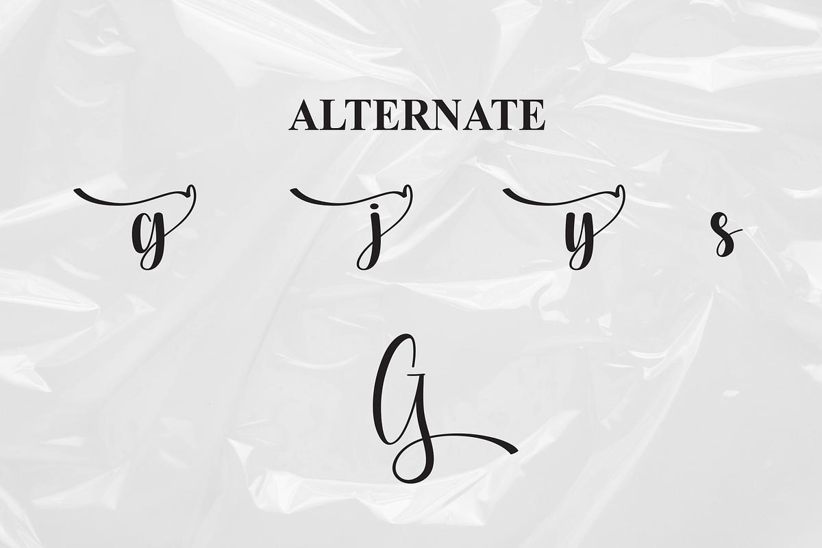 Glossy | Script Font, a Handwritten Font by Scratchones (Photo 8 of 9)
