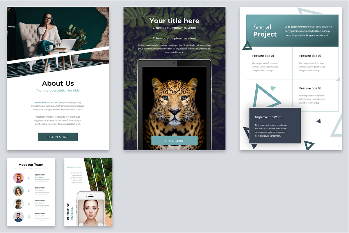 A4 Portal Modern Powerpoint Template, a Presentation Template by Reshapely (Photo 18 of 18)