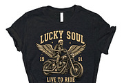 Lucky Soul 1991 Live To Ride PNG, an Object Graphic by Star Graphic Design (Thumbnail 2 of 10)