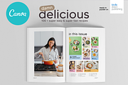 Canva Recipes Cookbook A4 Template, a Magazine Template by DeLaGranSiete (Thumbnail 3 of 9)