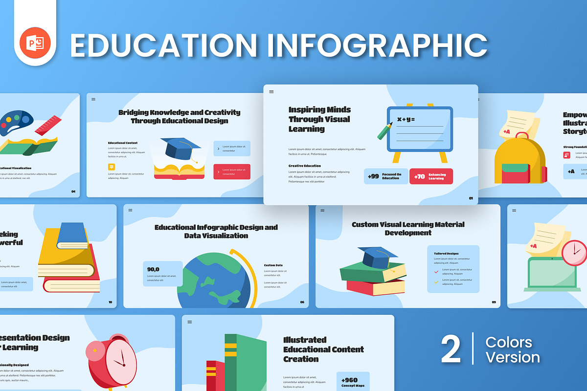 Education Infographic PowerPoint, a Presentation Template by Antstheme (Photo 1 of 4)