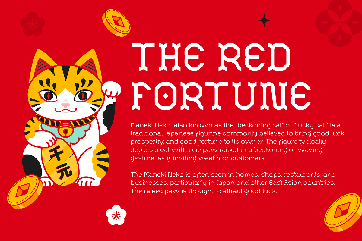 Red Fortune - Asian Inspired Font, a Slab Serif Font by ghozai studio (Photo 4 of 8)
