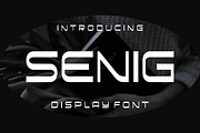 Senig - Tech Display Font, a Sans Serif Font by lelevien (Thumbnail 1 of 4)