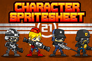 Characters Spritesheet 21, an Illustration by pzUH (Thumbnail 1 of 5)