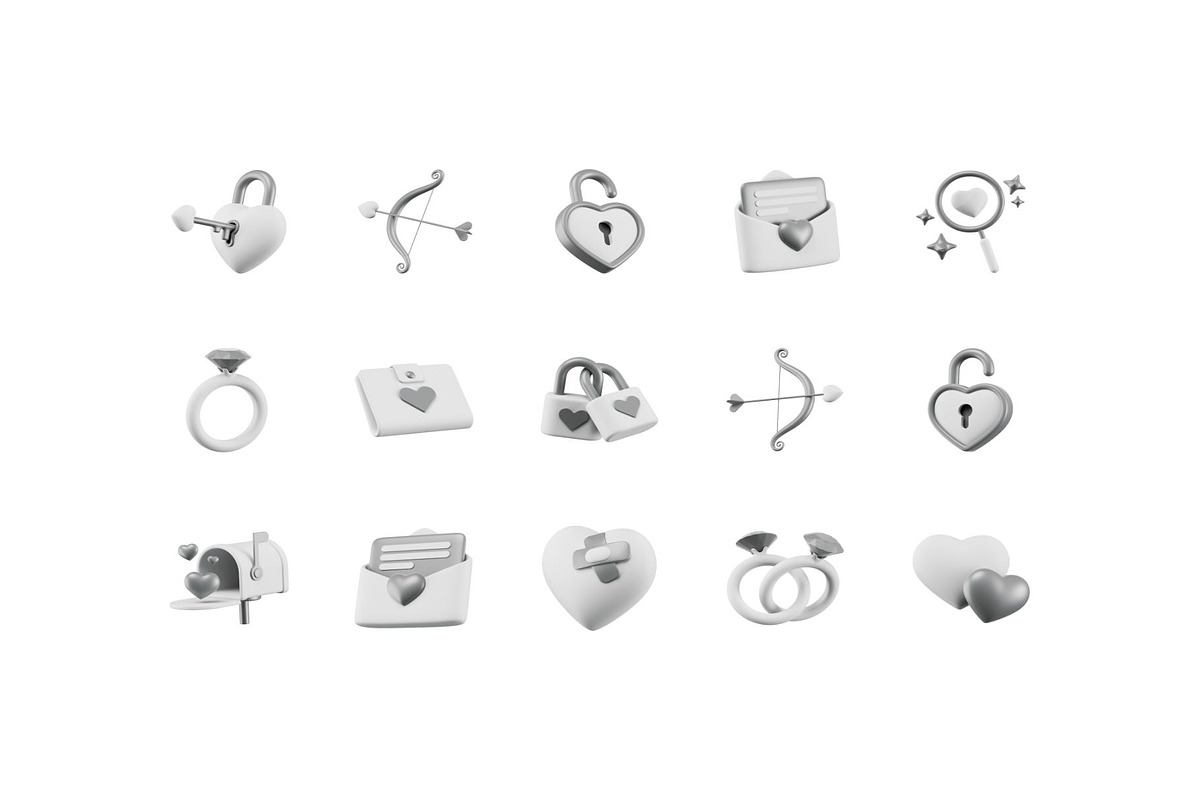 Valentine 3D icons, Iconly Pro, an Emoji Icon by Lumina_ui_ux202 (Photo 6 of 6)