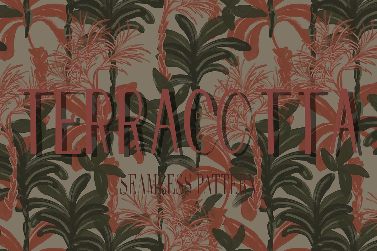 Tropicals Botanicals Palms pattern, a Pattern Graphic by Cotton Melon pattern Shop (Photo 1 of 7)