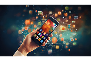 technology icon internet background, a Technology Photo by pikepicture