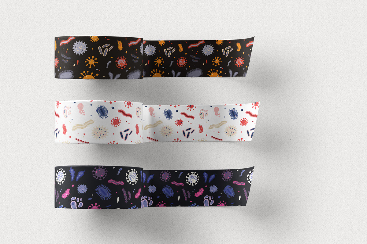 Microbes set and seamless, an Animal Illustration by Good Studio (Photo 13 of 14)