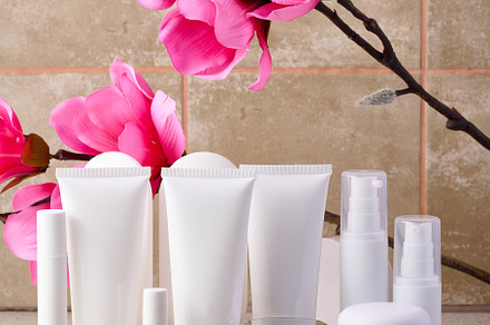 White plastic tube, jar for cosmetics. Container for gel, cream,, a Beauty & Fashion Photo by ndanko