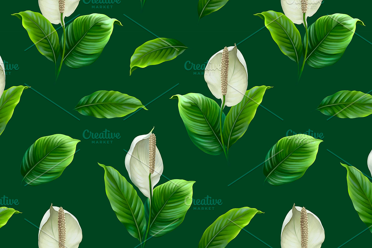 Anthurium flowers, a Pattern Graphic by Sundra (Photo 10 of 15)