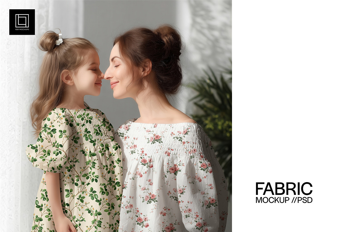 Mom & Child Outfit Mockup (PSD), a Shirt Mockup by 1001 mockups (Photo 1 of 11)