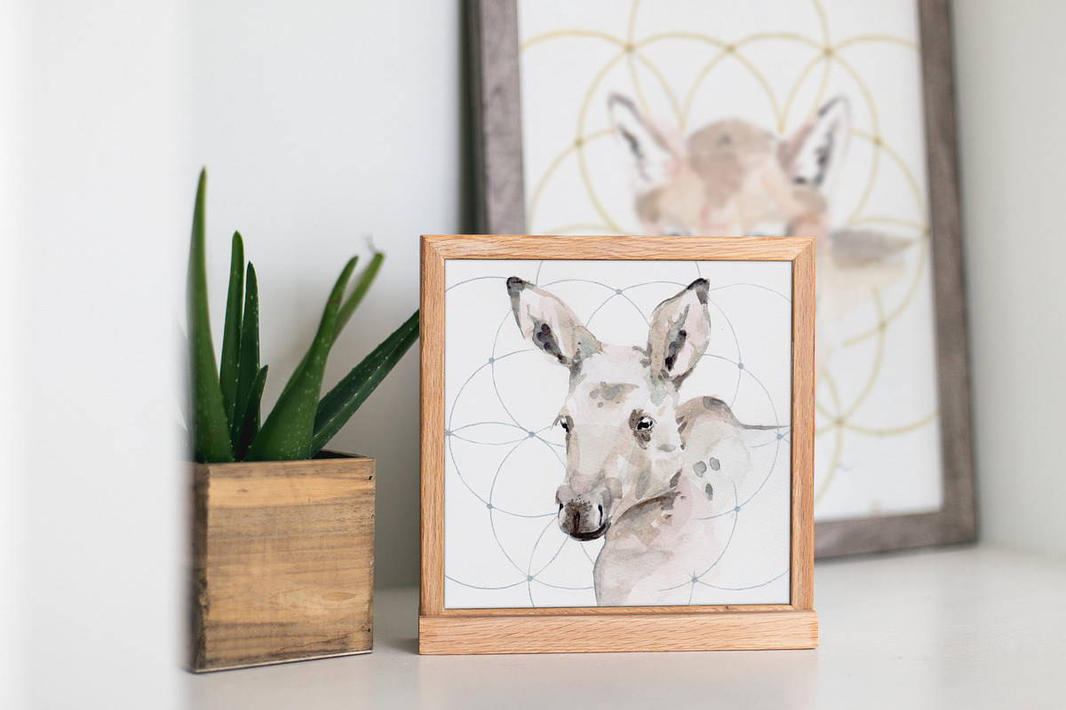Watercolor Animals Set, an Animal Illustration by Flo Sacred Art (Photo 7 of 11)