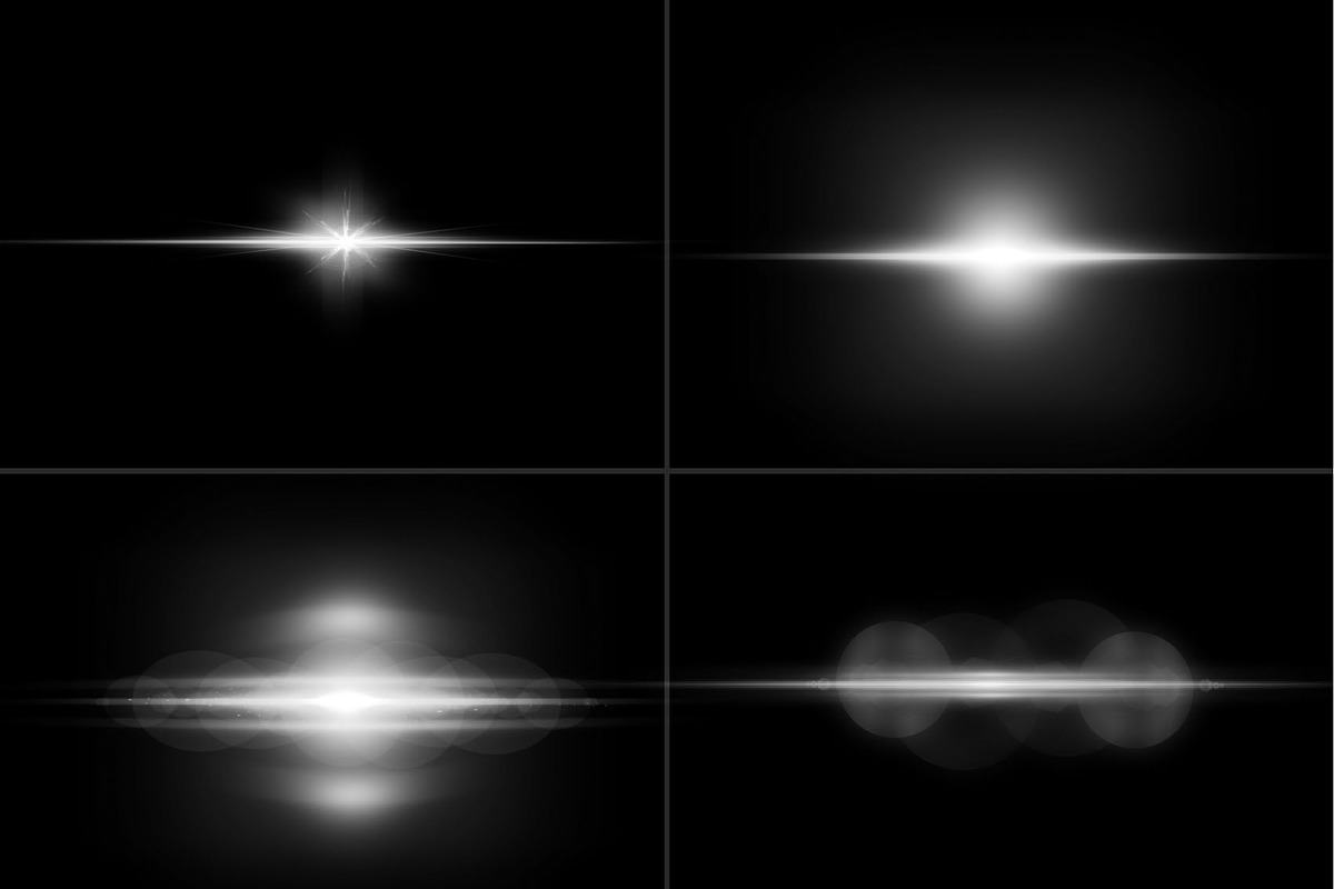 Hi Quality Lens Flare Brush Photoshop, image size:1200x800