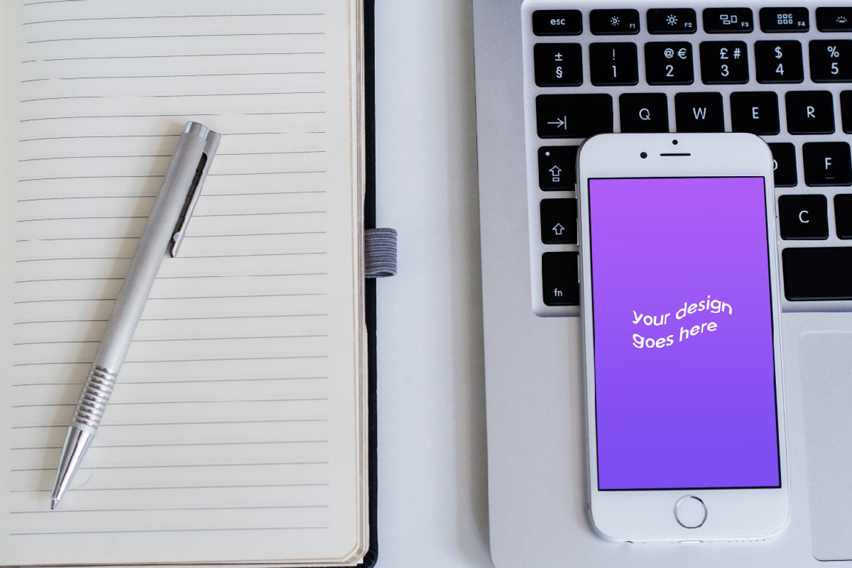 3 White iPhone 6/7 Mockups + Filters, an iPhone Mockup by Uncommon Mockups (Photo 5 of 7)
